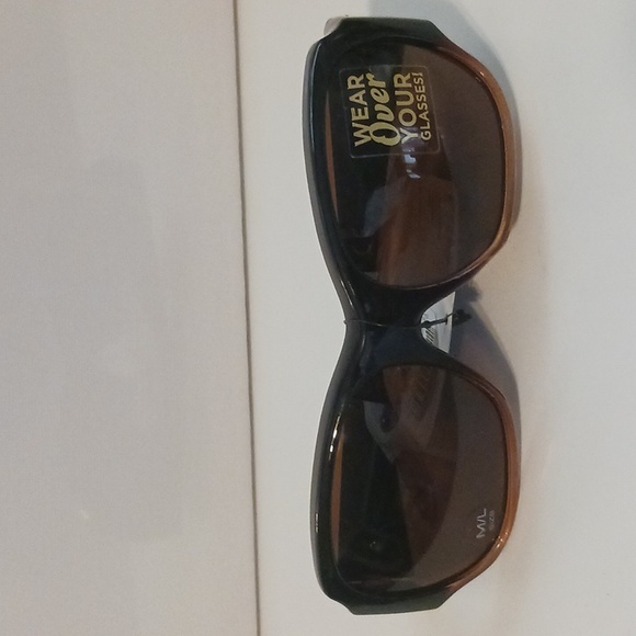 NWT solar shield women's 2 tone brown and black polarized sunglasses - Picture 1 of 12